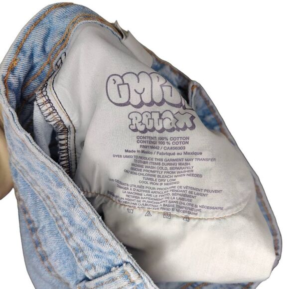 Empyre High Waist Relax Fit Skate Denim Shorts - Picture 5 of 7